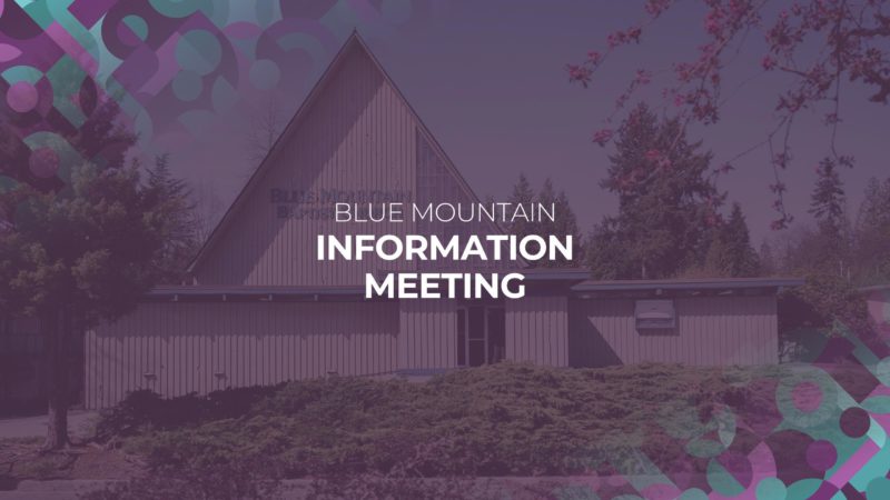 Noite de informações sobre o campus de Blue Mountain